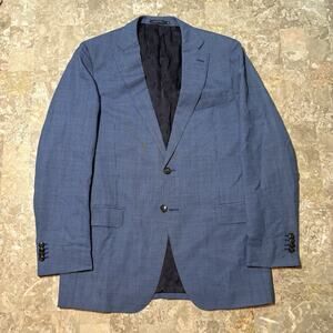 Suitsupply Blazer Mens 44L Pure Wool Sienna Single Breasted Houndstooth Canonico